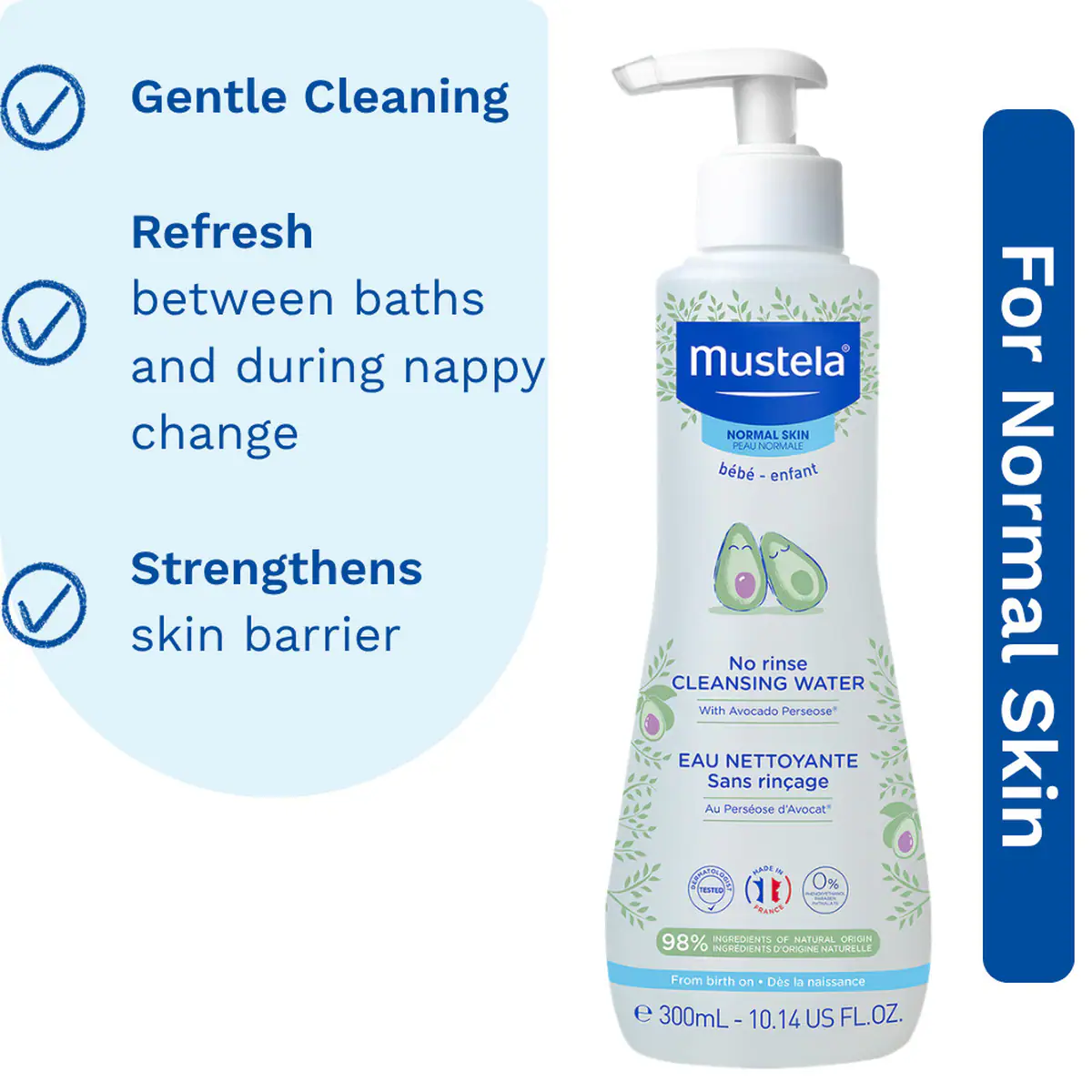 Thumbnail Mustela No-Rinse Cleansing Water 300ml