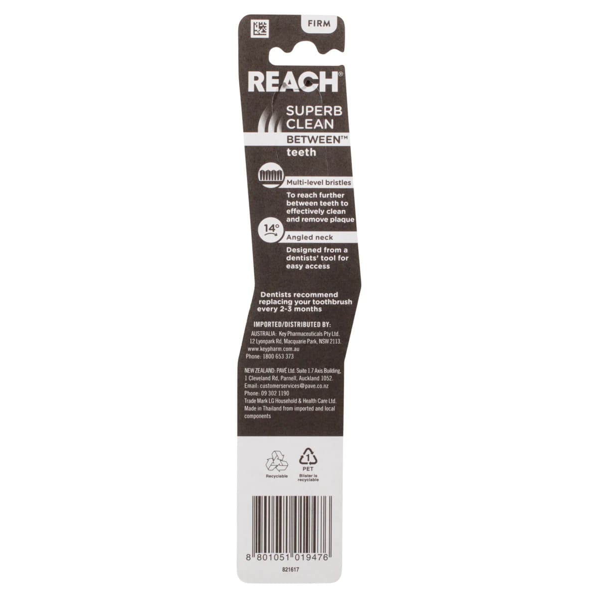 Thumbnail Reach Superb Clean Between Teeth Firm Toothbrush 1 Pack