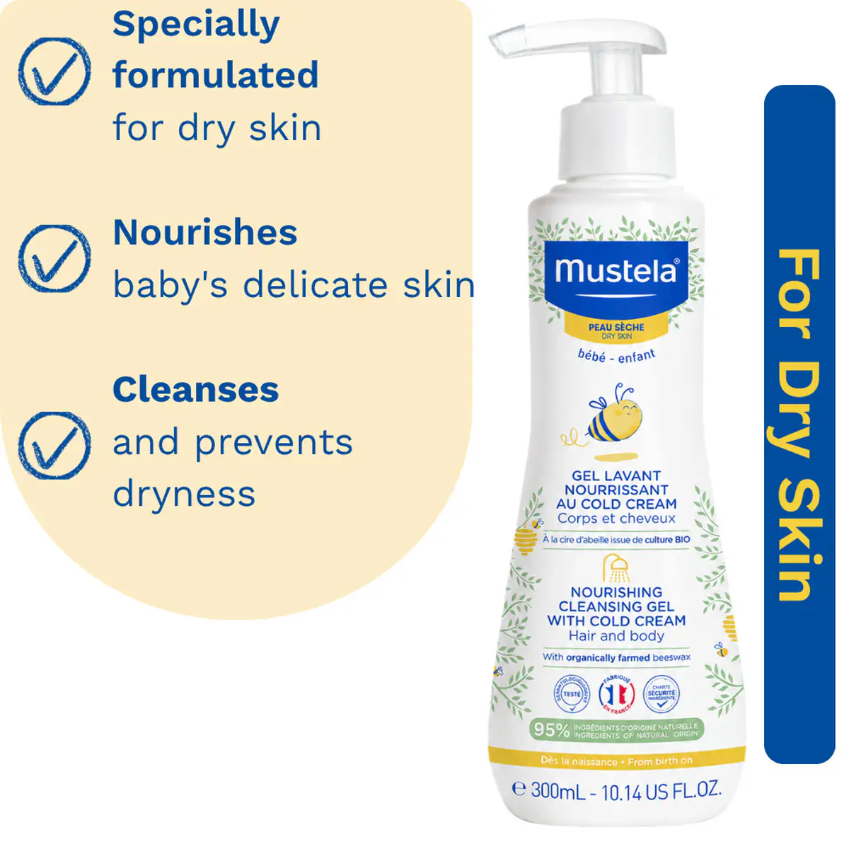 Thumbnail Mustela Nourishing Cleansing Gel with Cold Cream 300ml