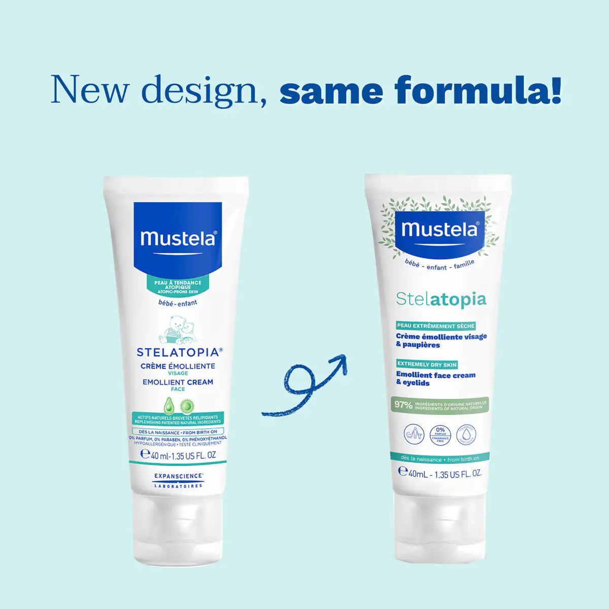 Thumbnail Mustela Stelatopia Emollient Face Cream 40ml