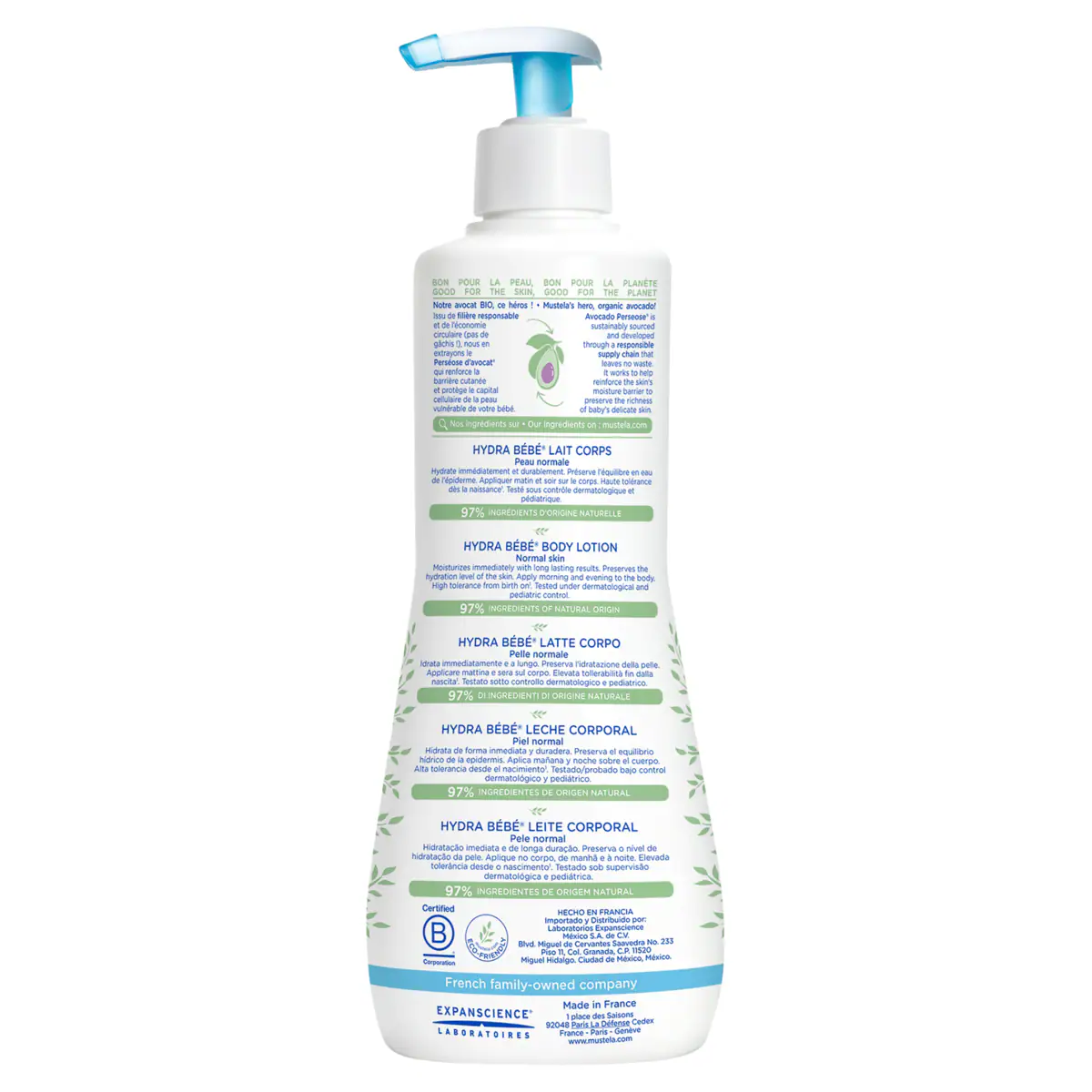 Thumbnail Mustela Hydra-Bebe Body Lotion 500ml