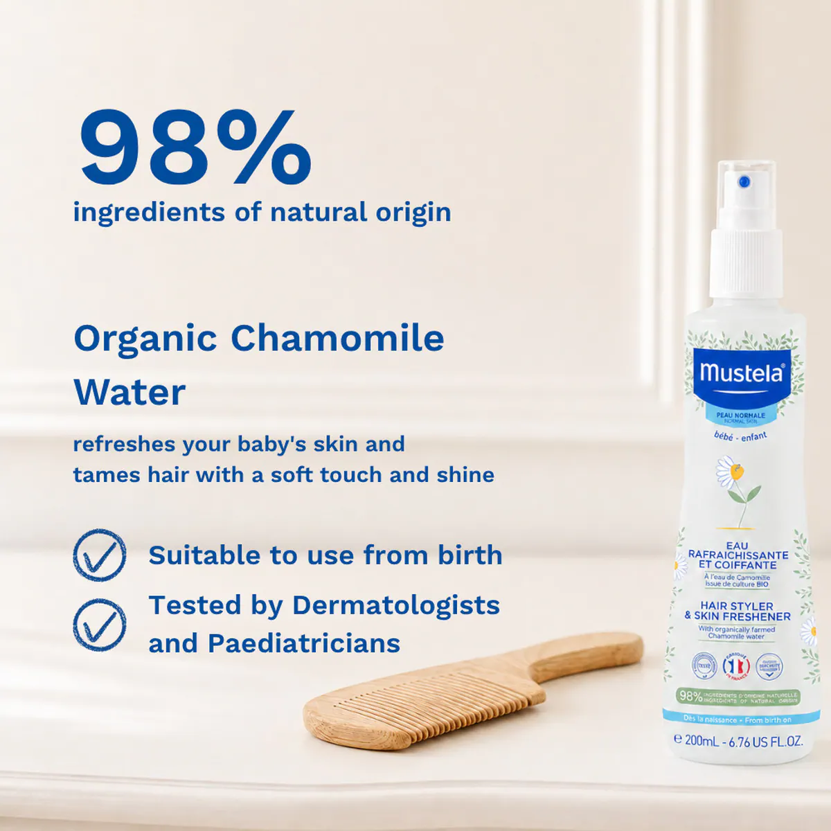 Thumbnail Mustela Hair Styler & Skin Freshener 200ml