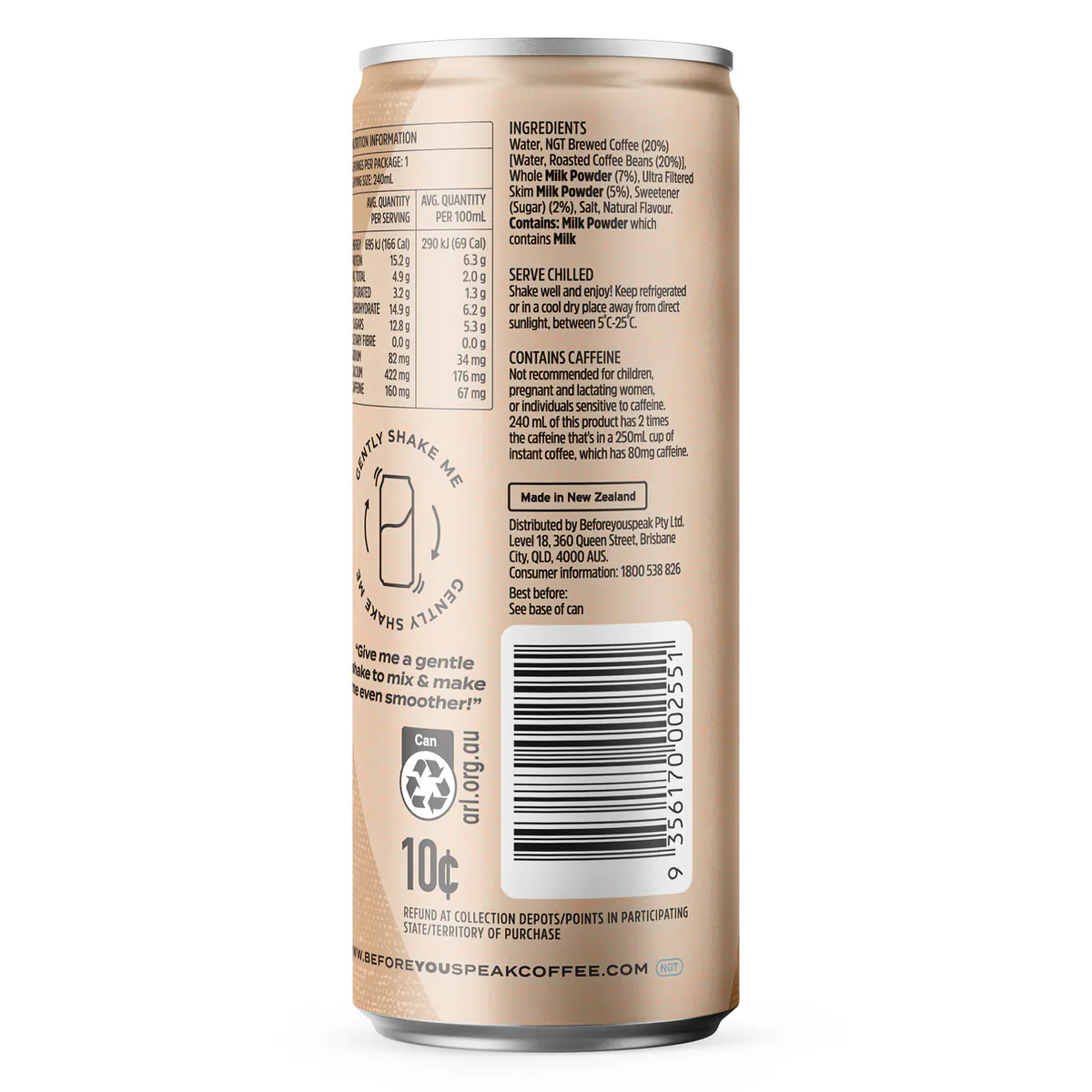 Thumbnail Beforeyouspeak Iced Latte Vanilla 240ml