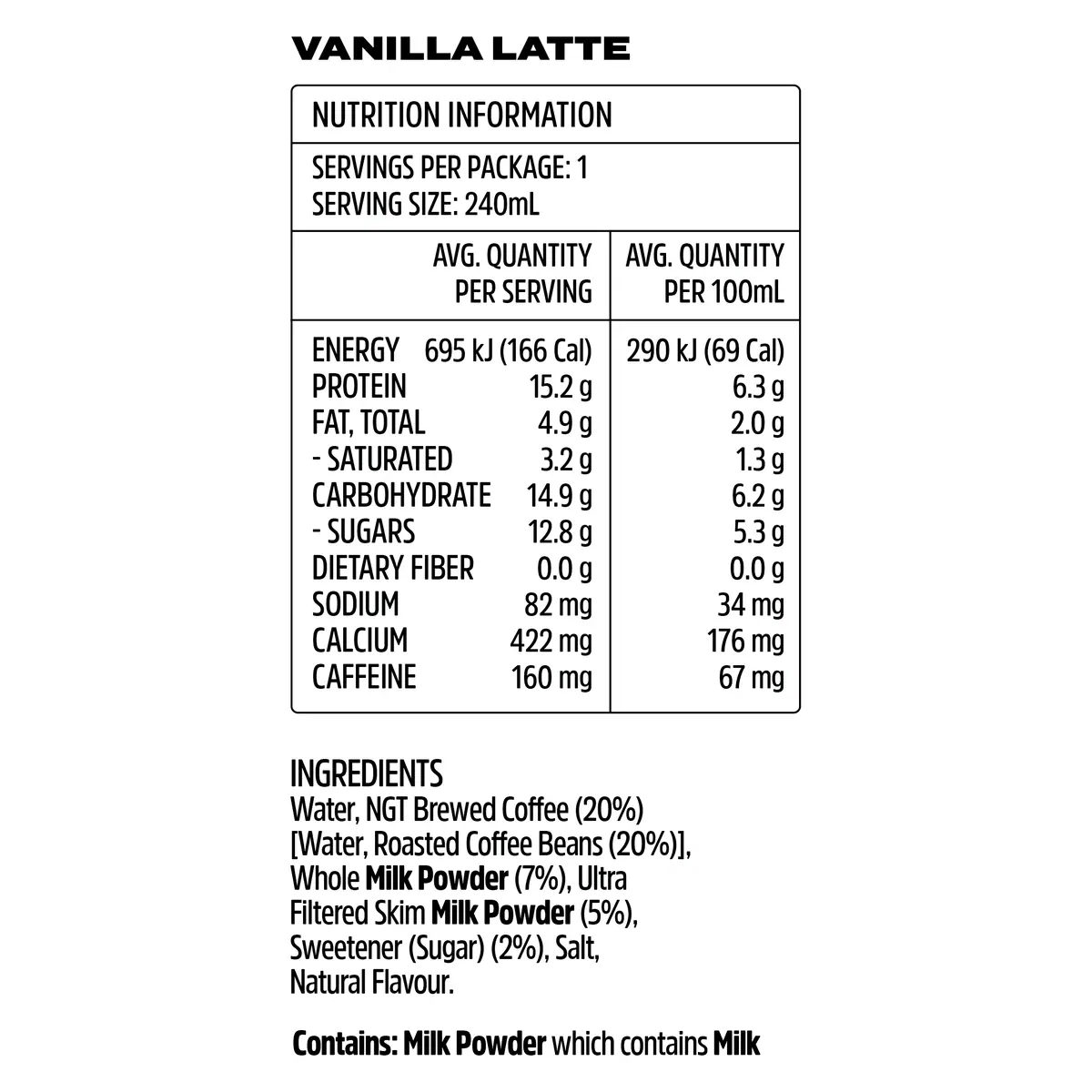 Thumbnail Beforeyouspeak Iced Latte Vanilla 240ml