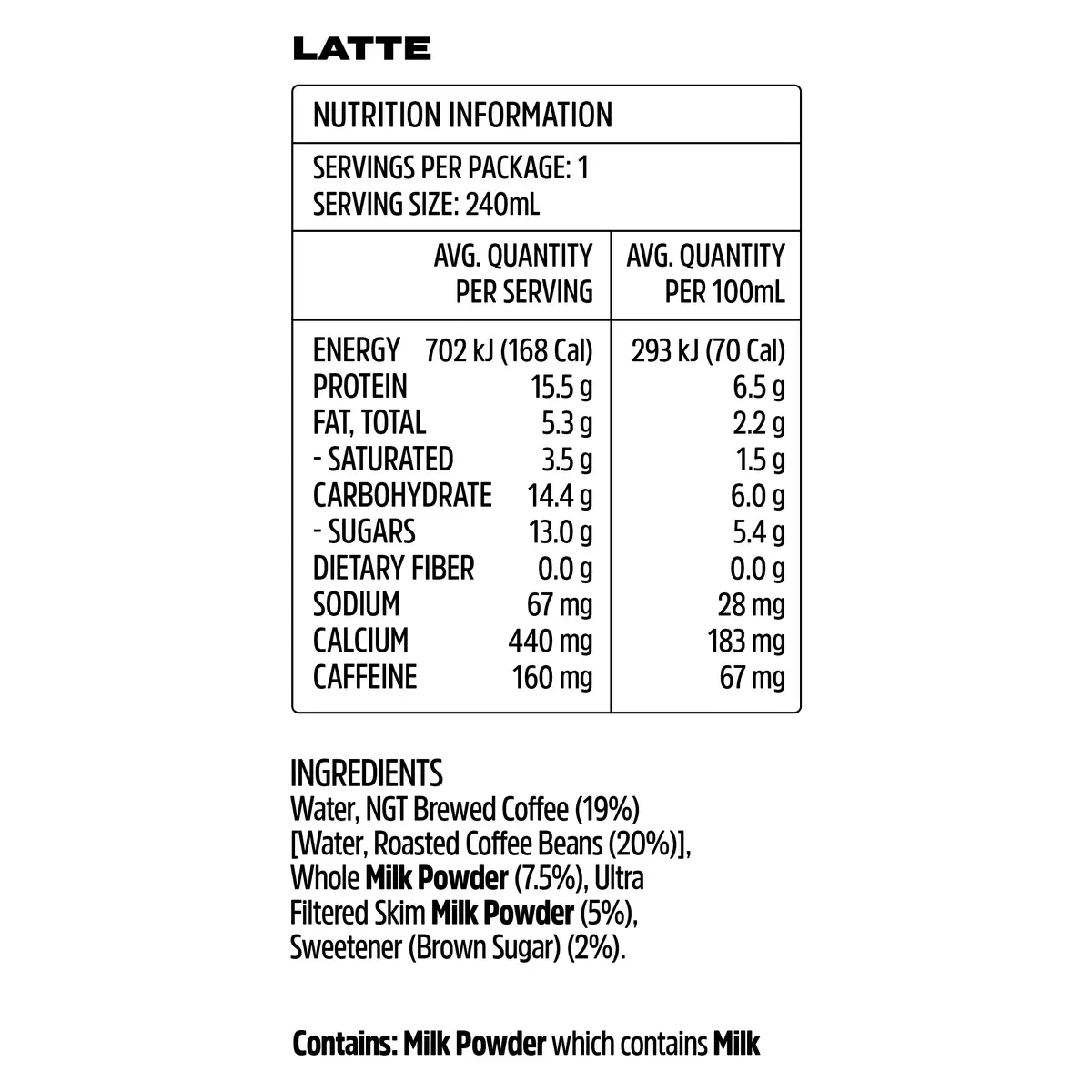 Thumbnail Beforeyouspeak Iced Latte Espresso 240ml