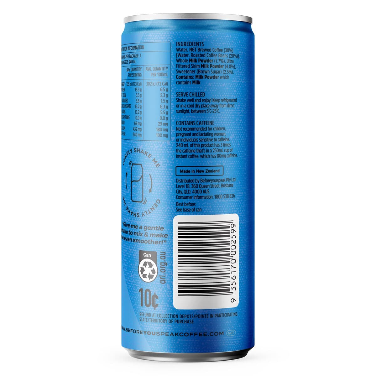 Thumbnail Beforeyouspeak Iced Latte Double Espresso 240ml
