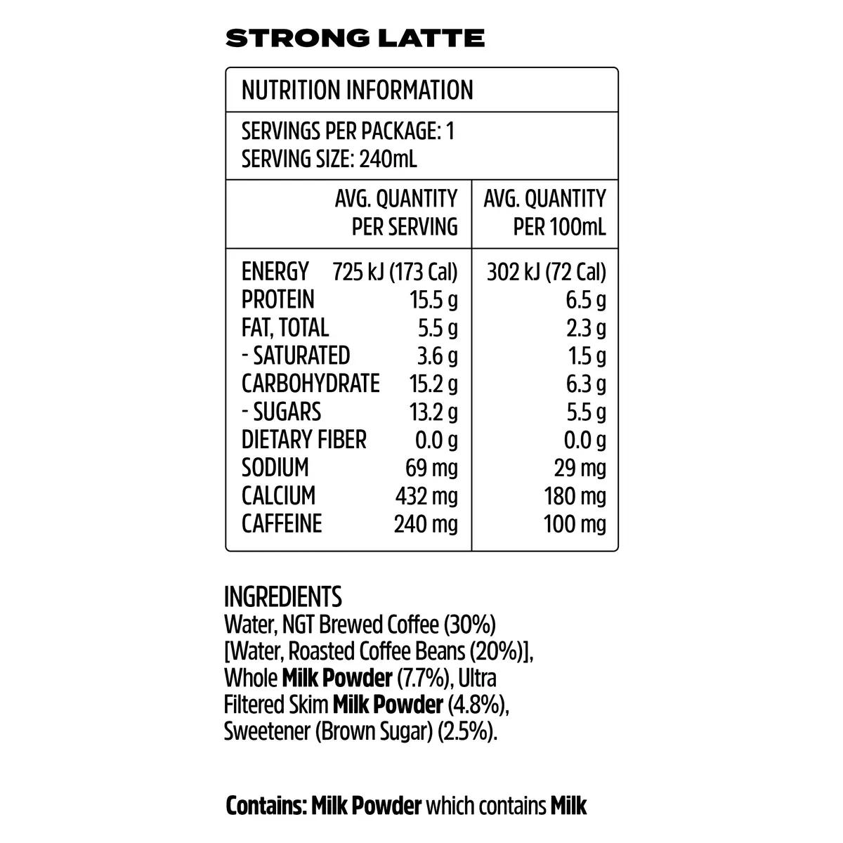 Thumbnail Beforeyouspeak Iced Latte Double Espresso 240ml