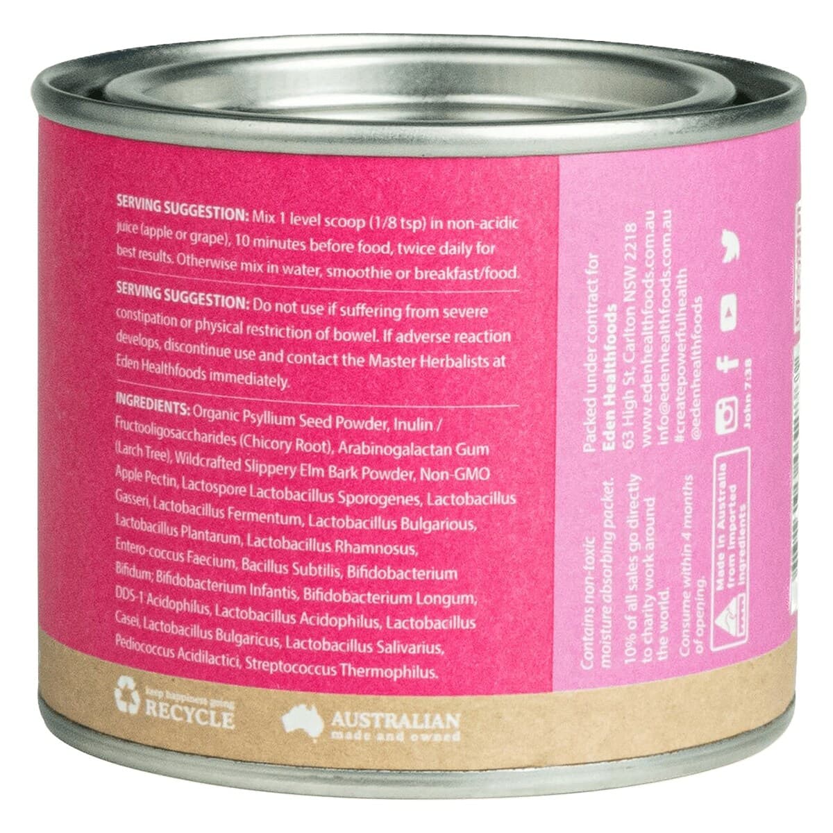 Thumbnail Eden Health Foods Ultimate Biotic Pre & Probiotic 80g