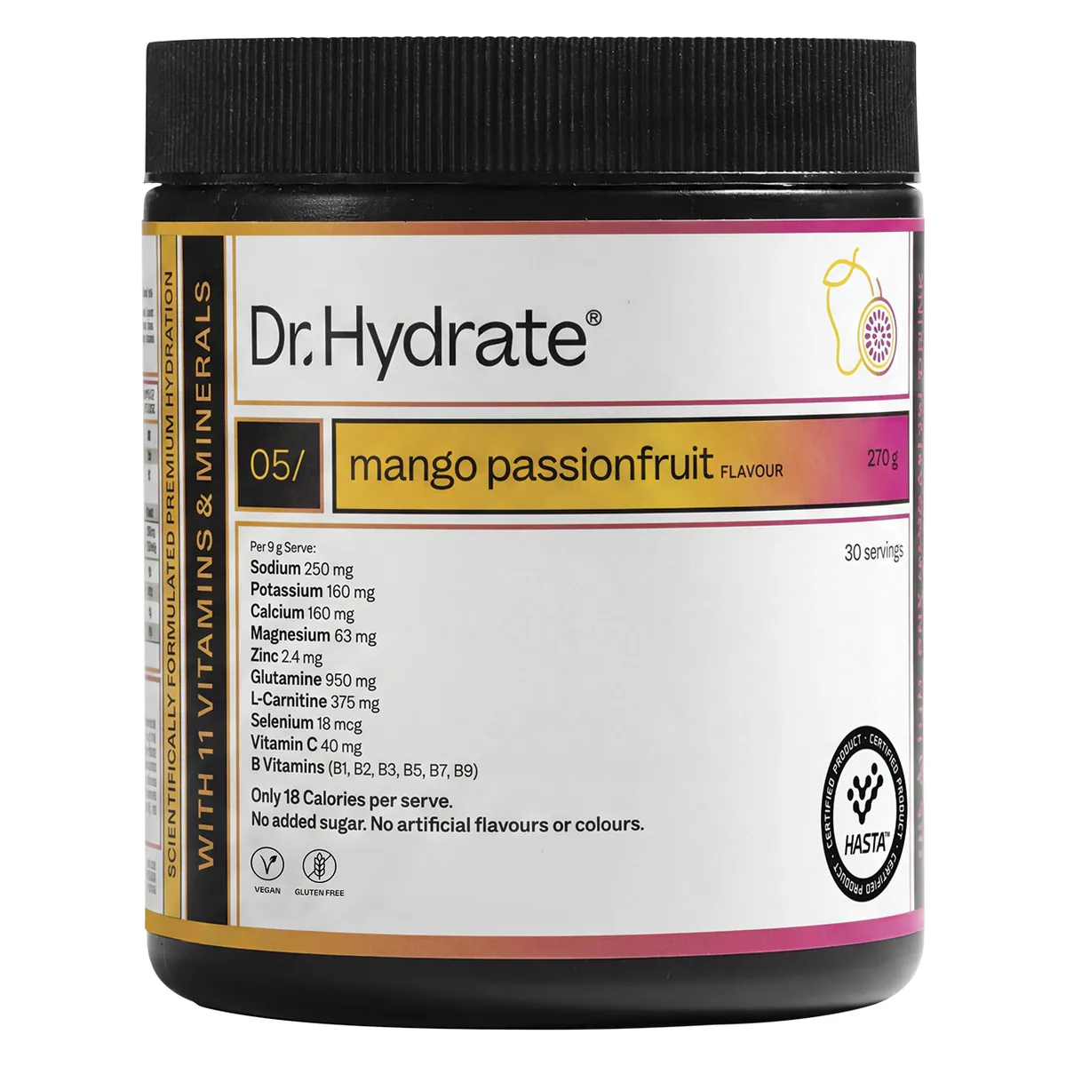 Thumbnail Dr. Hydrate All-In-One Hydration Drink Mango Passionfruit 270g