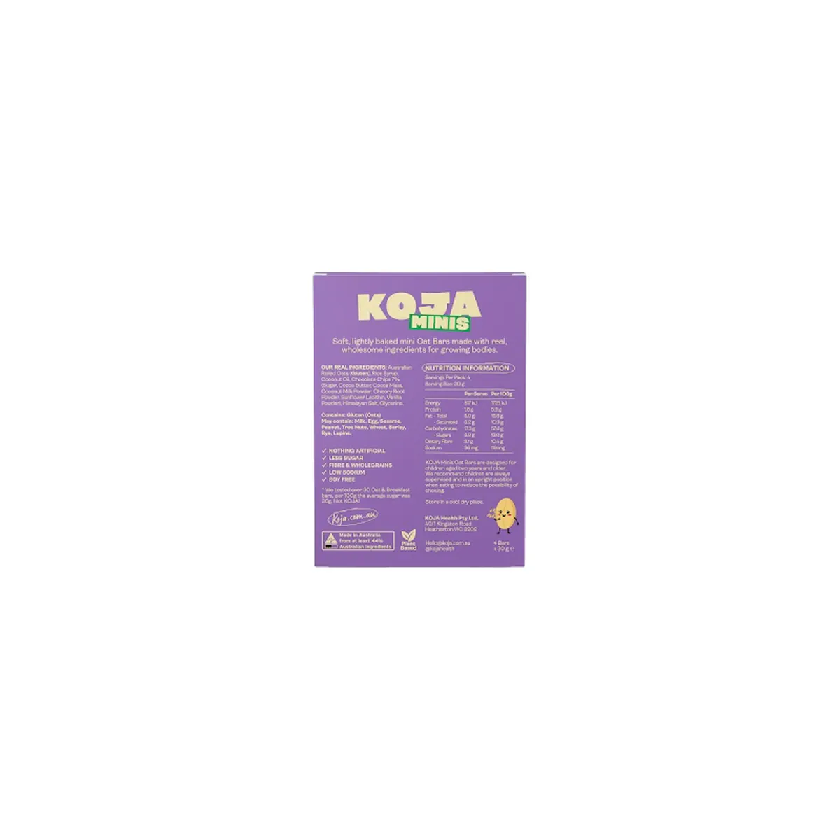 Thumbnail Koja Minis Oat Bars Choc Chip 120g