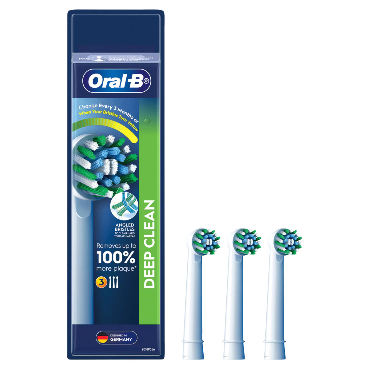 Thumbnail Oral B CrossAction Electric Toothbrush Heads 3 Pack