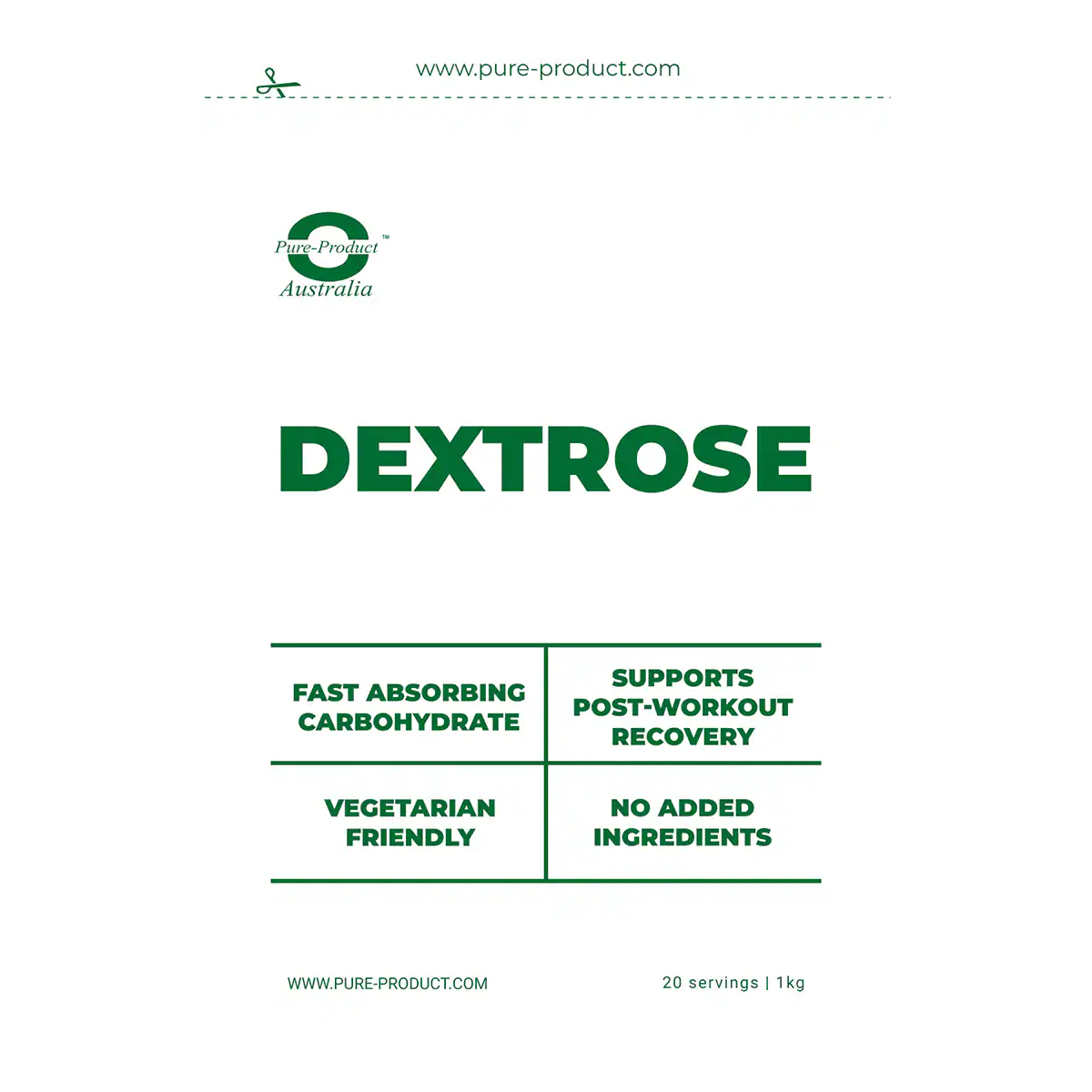 Thumbnail Pure Product Australia Dextrose Monohydrate 1kg