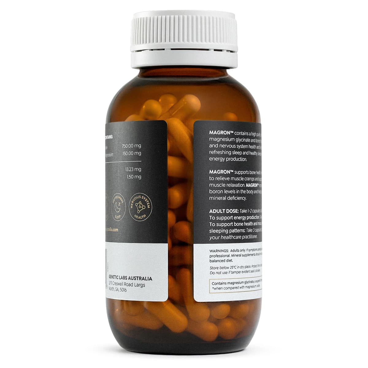 Thumbnail Genetic Labs Australia Magnesium Glycinate with Boron 120 Capsules