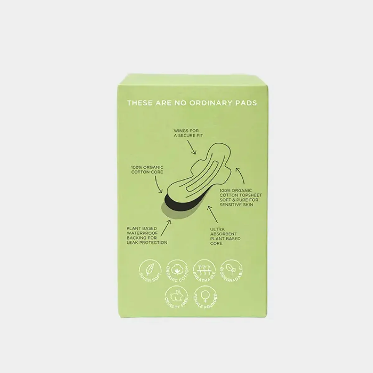 Thumbnail Tom Organic Cotton Pads with Wings Ultra Thin Regular 10 pack