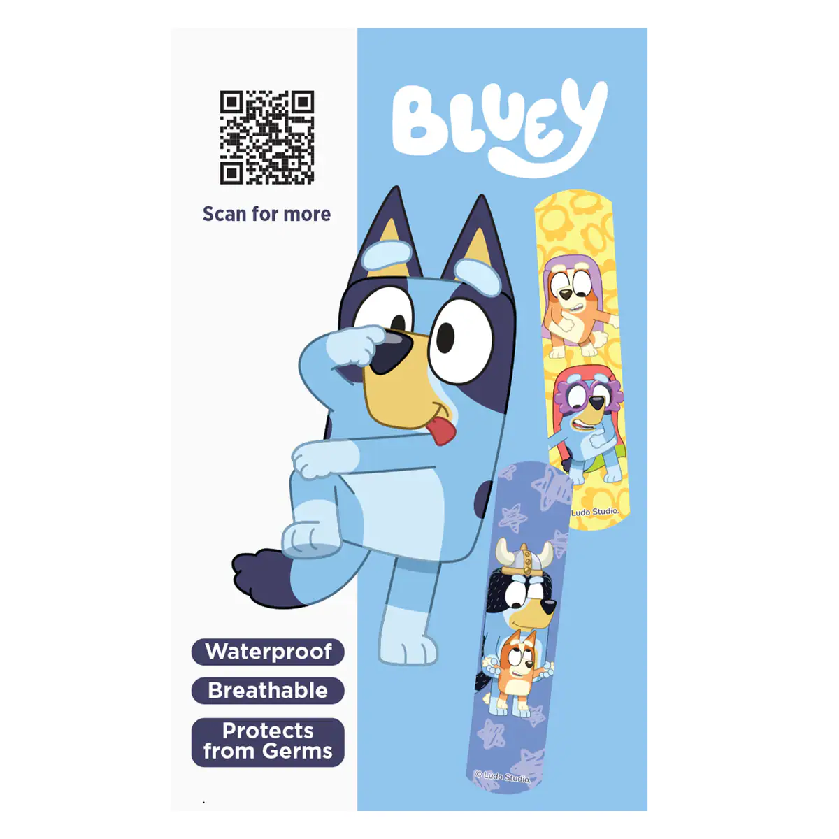 Thumbnail Band-Aid Bluey Waterproof Adhesive Bandage 20 Sterile Strips