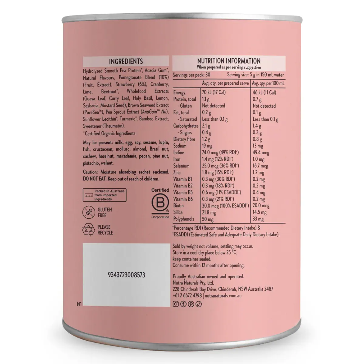 Thumbnail Nutra Naturals Hair Ritual Pomegranate 150g Powder