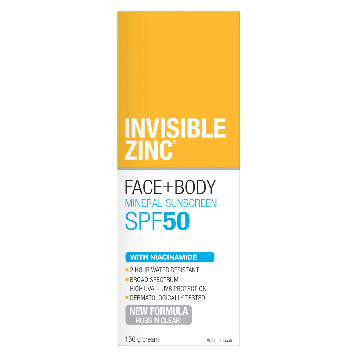 Thumbnail Invisible Zinc Mineral Sunscreen Face & Body SPF50+ 150g