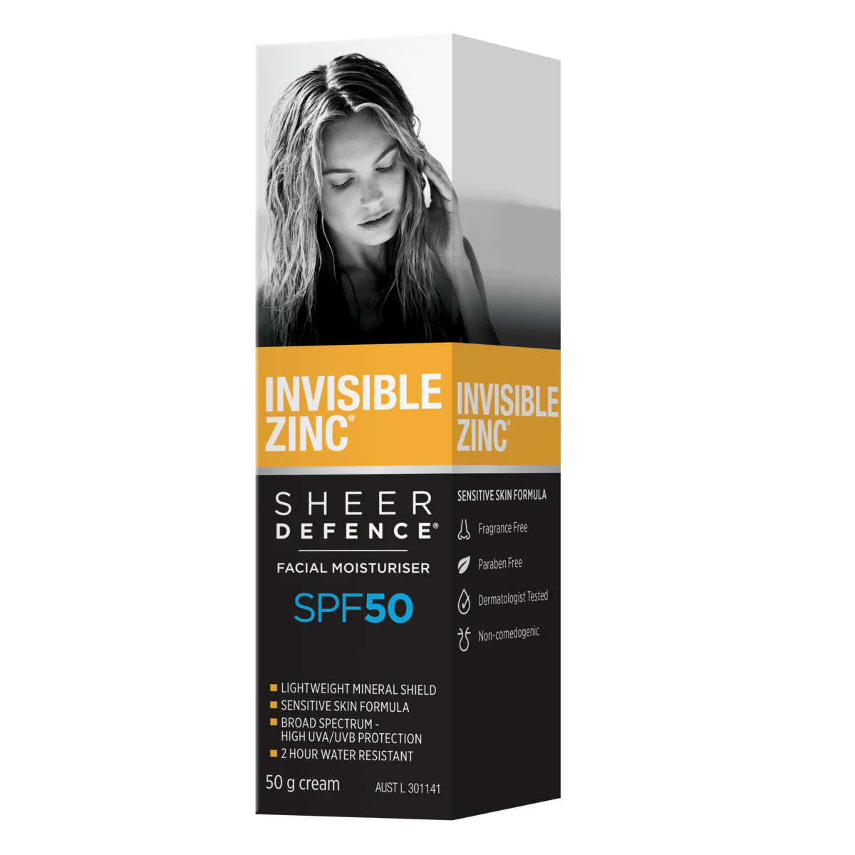 Thumbnail Invisible Zinc Sheer Defence Facial Moisturiser SPF50 50g