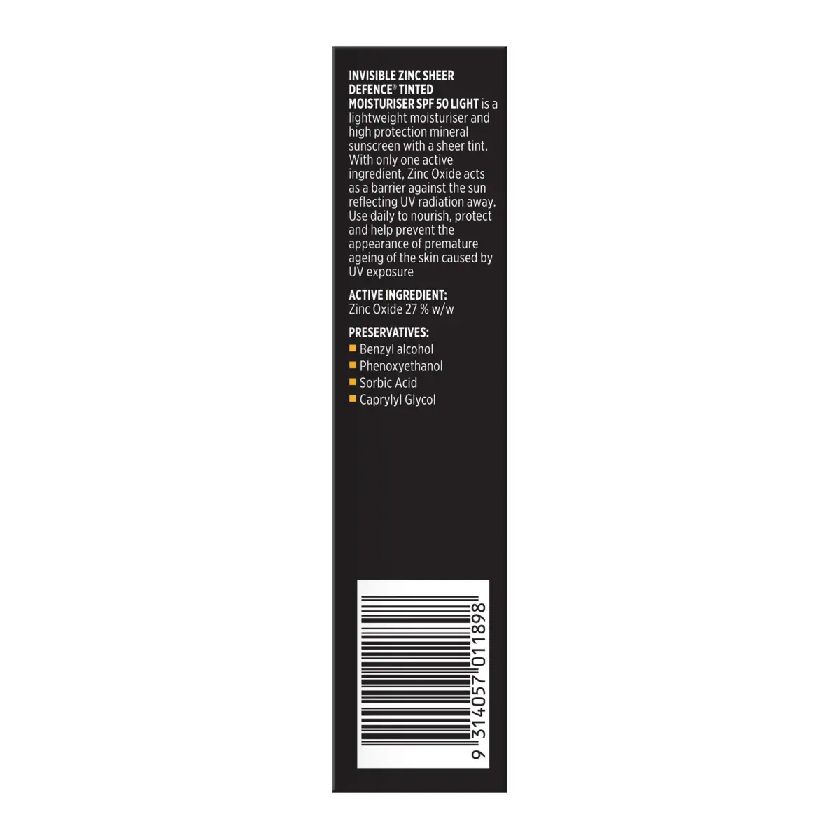 Thumbnail Invisible Zinc Sheer Defence Tinted Moisturiser SPF50 Light 50g