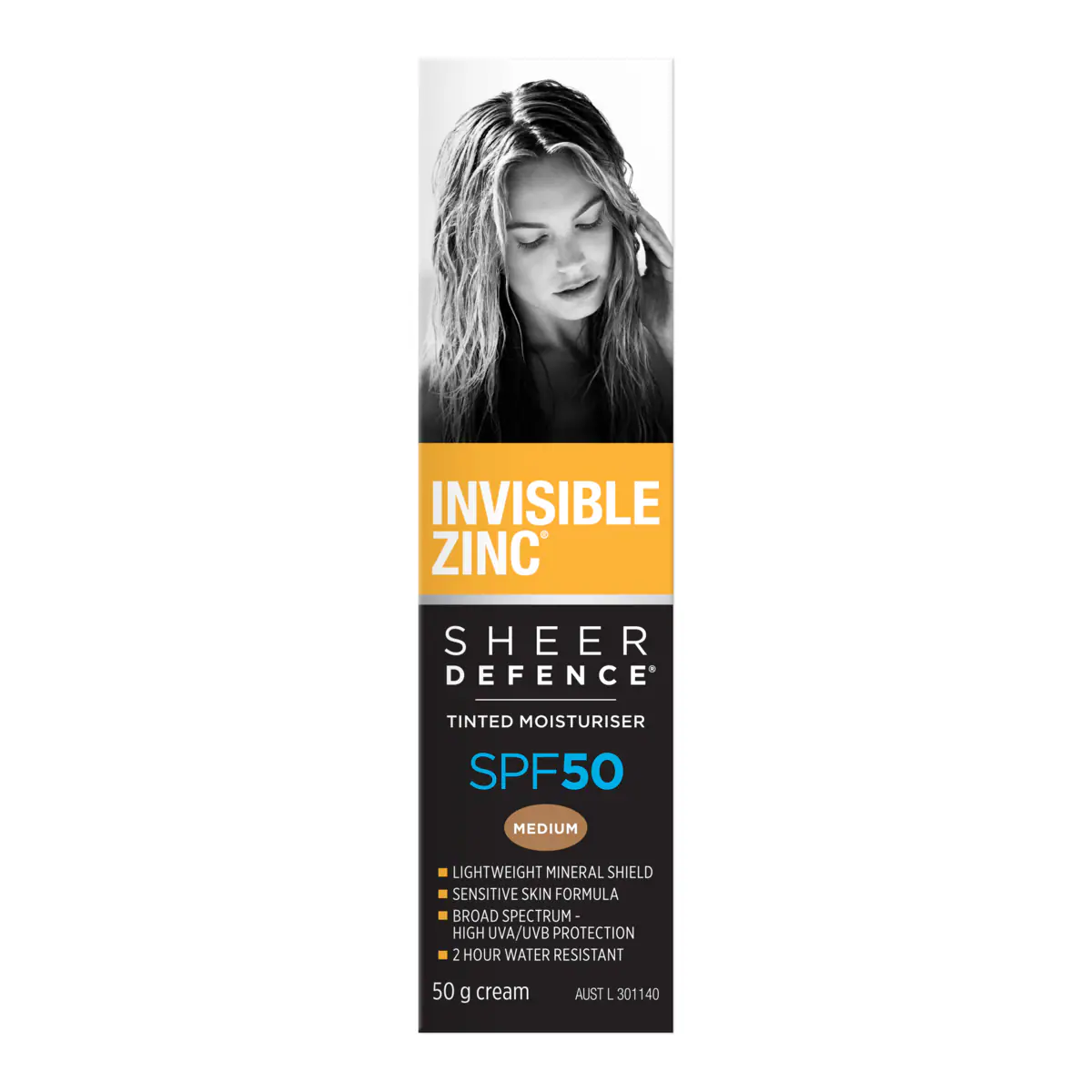 Thumbnail Invisible Zinc Sheer Defence Tinted Moisturiser SPF50 - 50g