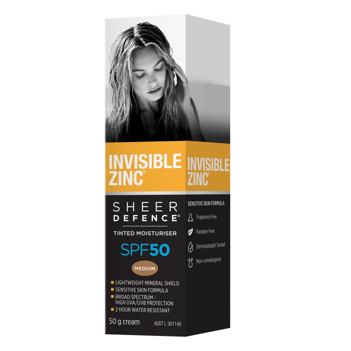 Thumbnail Invisible Zinc Sheer Defence Tinted Moisturiser SPF50 - 50g