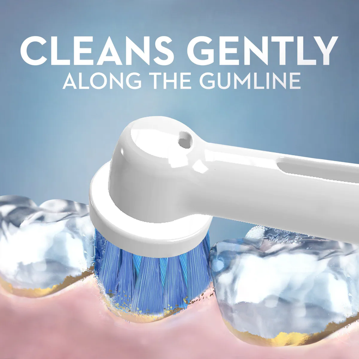 Thumbnail Oral B Sensitive Clean Replacement Toothbrush Heads 2 Pack