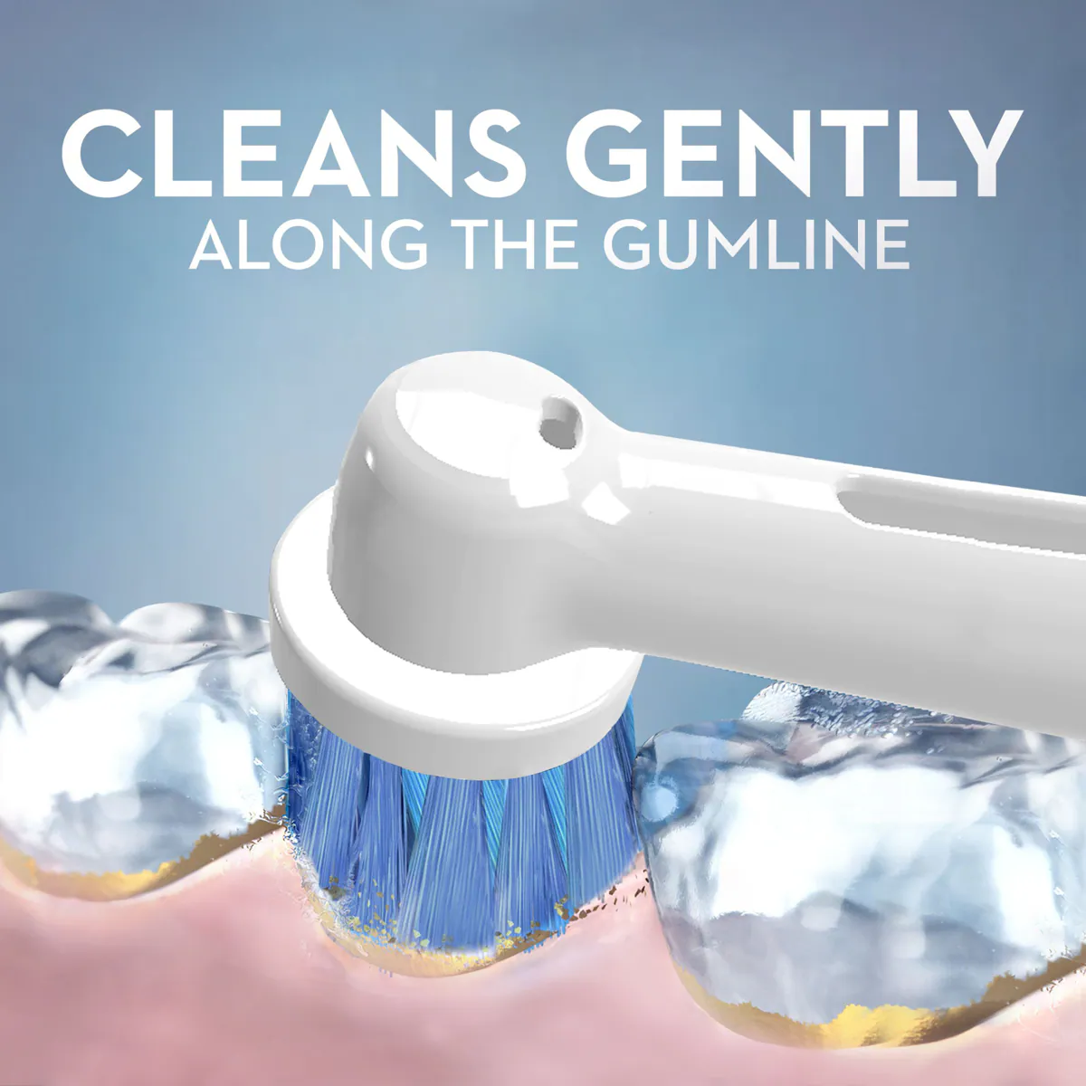 Thumbnail Oral B Sensitive Clean Replacement Toothbrush Heads 2 Pack