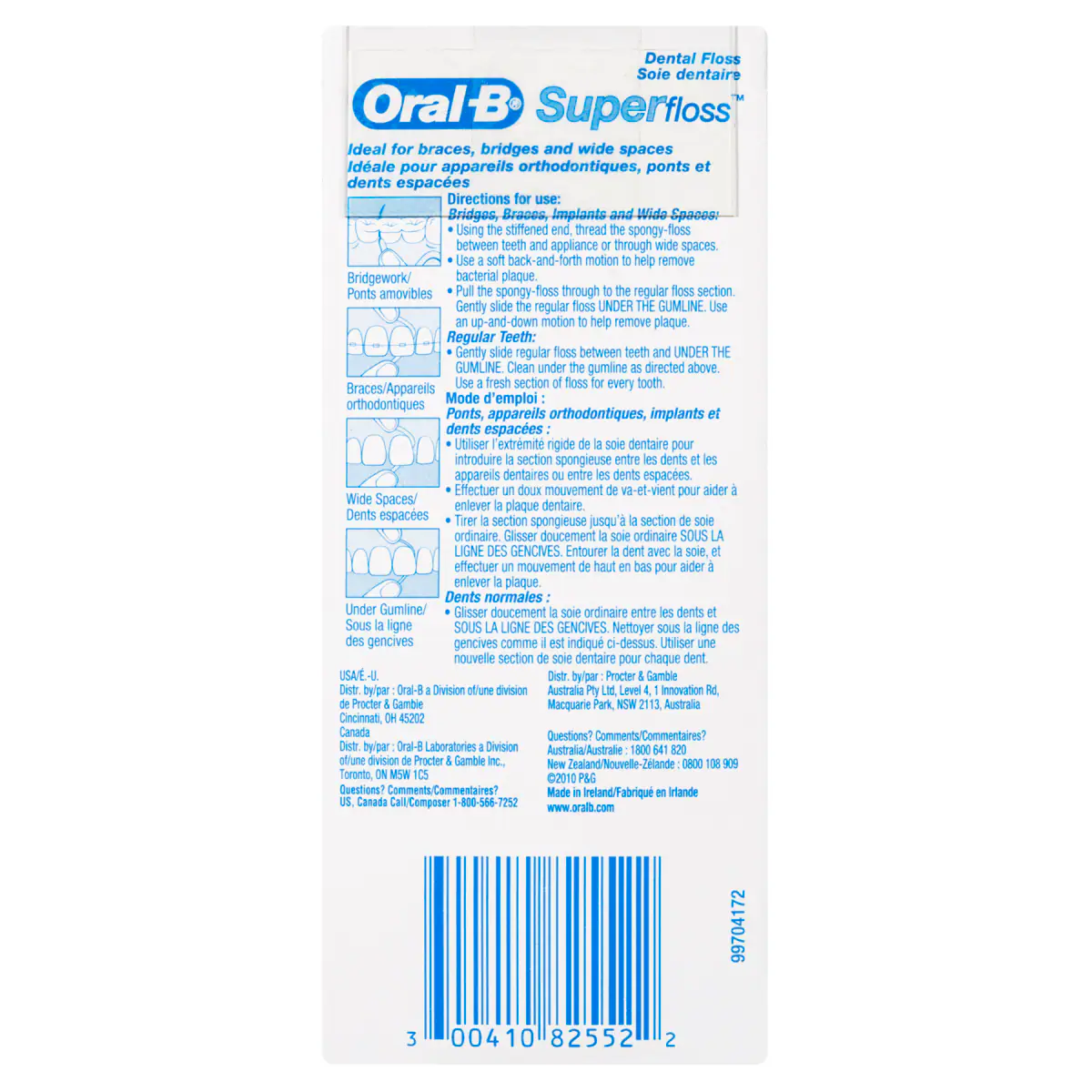 Thumbnail Oral B Superfloss Dental Floss Pre-Cut Strands 50 Pack