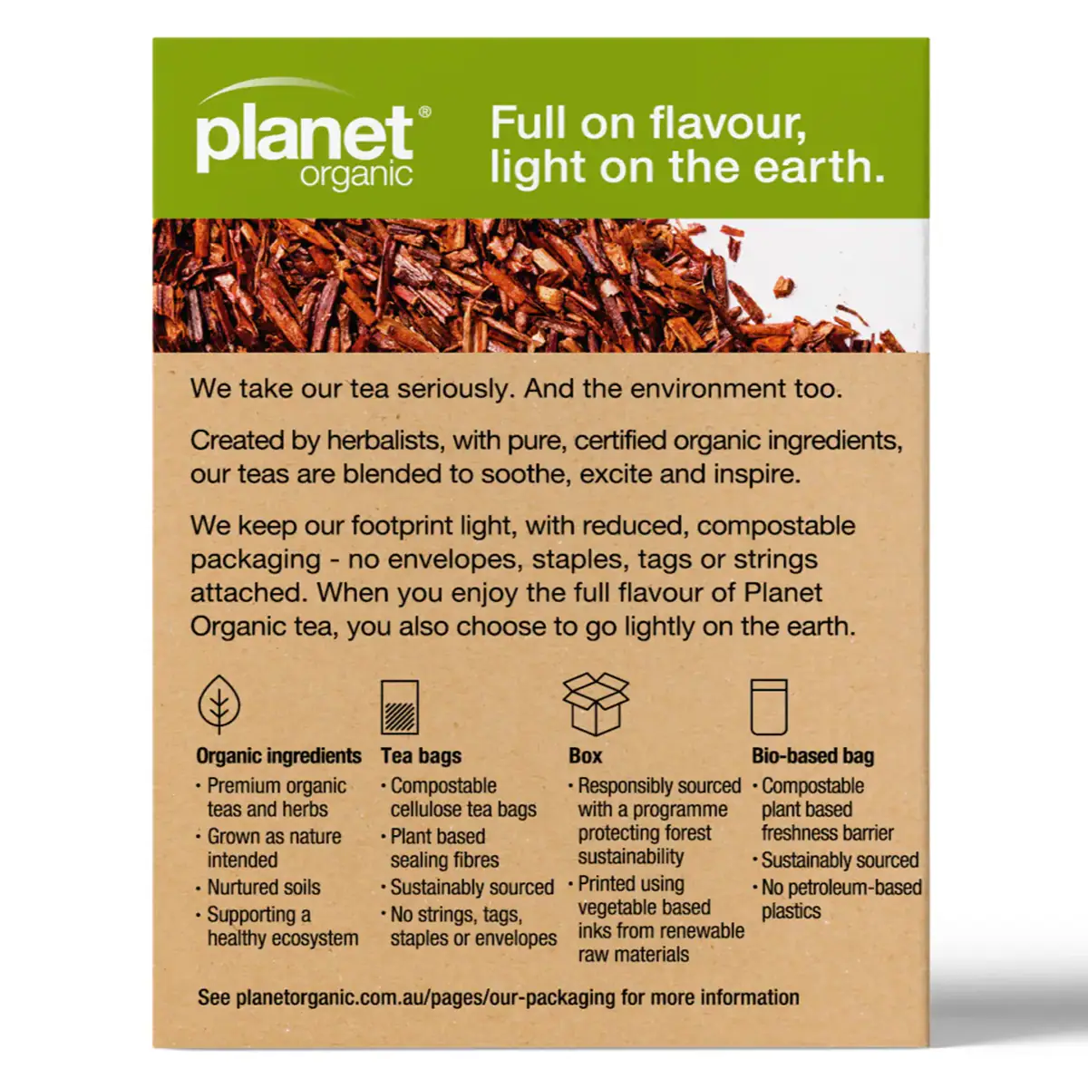 Thumbnail Planet Organic Rooibos Tea 25 Tea Bags
