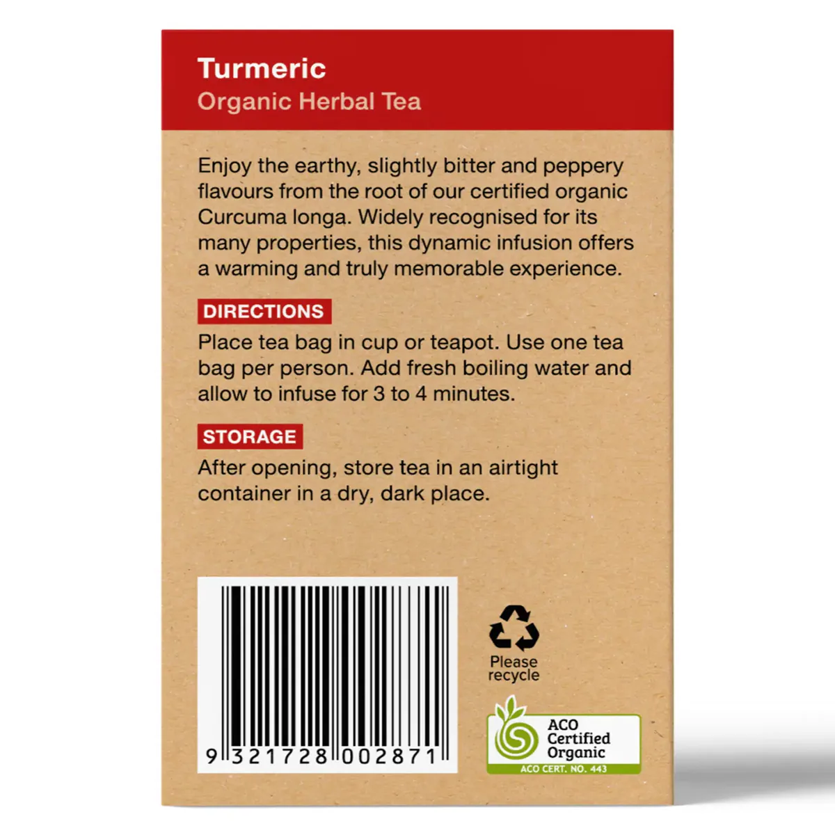 Thumbnail Planet Organic Turmeric Tea 25 Tea Bags