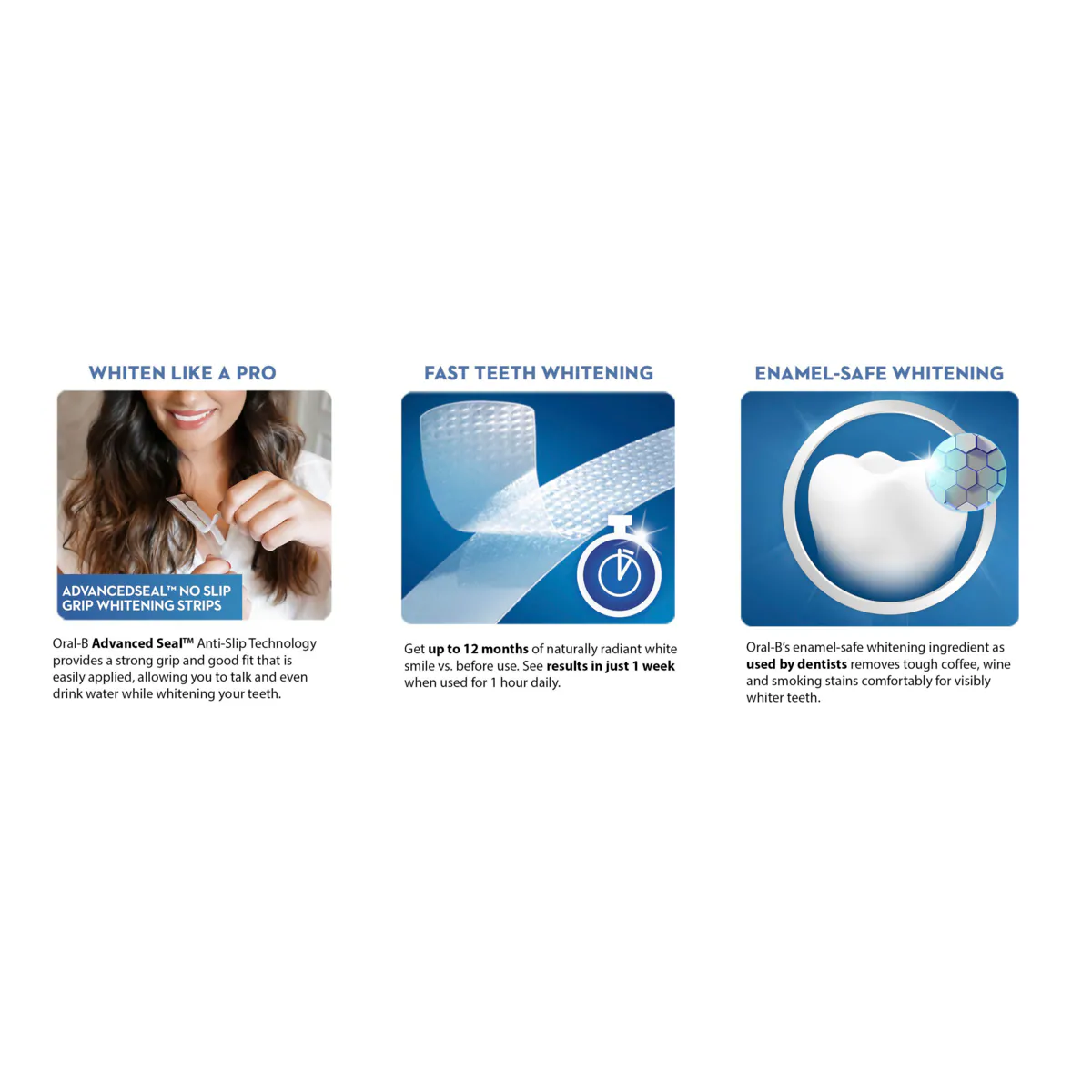 Thumbnail Oral B 3D White Luxe Whitening Treatments Advanced Seal 14 Pack