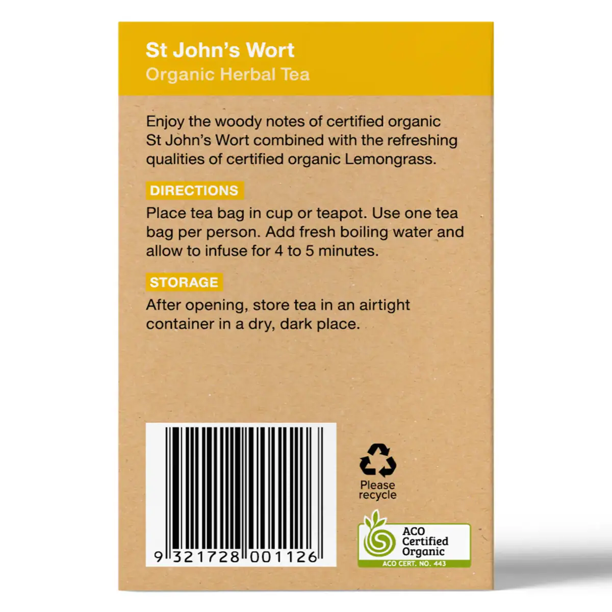 Thumbnail Planet Organic St Johns Wort Herbal Tea 25 Tea Bags