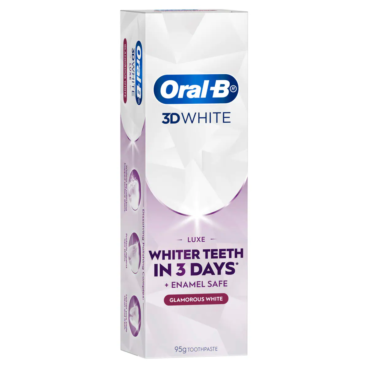 Thumbnail Oral B Toothpaste 3D White Luxe Glamorous White Paste 95g