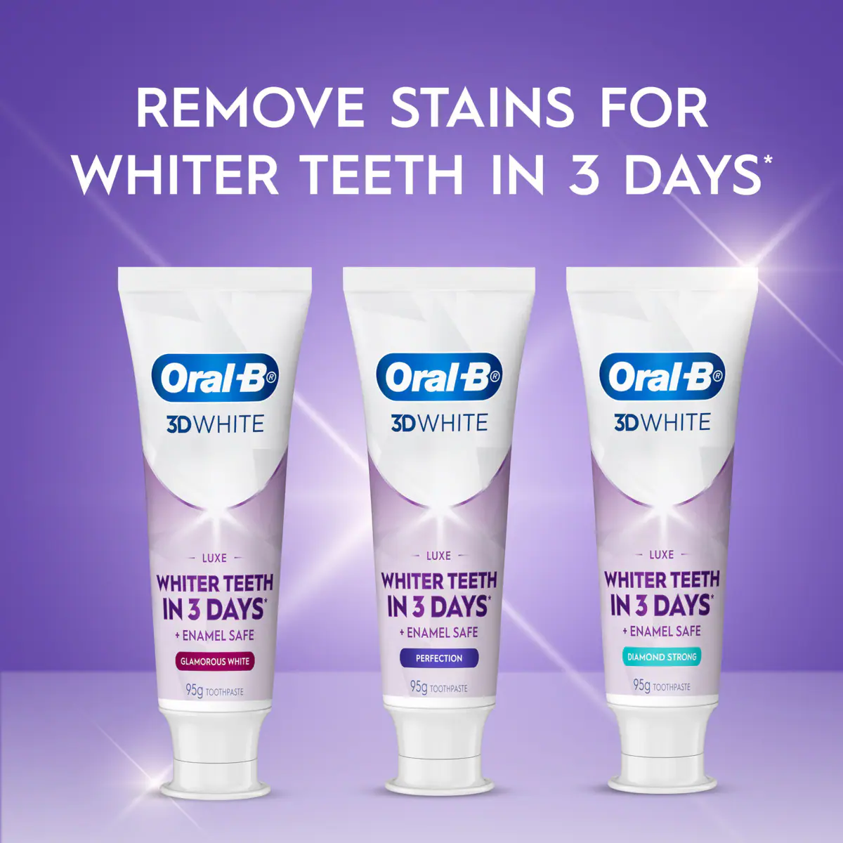 Thumbnail Oral B Toothpaste 3D White Luxe Glamorous White Paste 95g