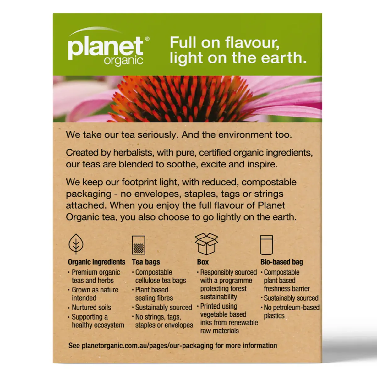 Thumbnail Planet Organic Echinacea Plus Tea 25 Tea Bags