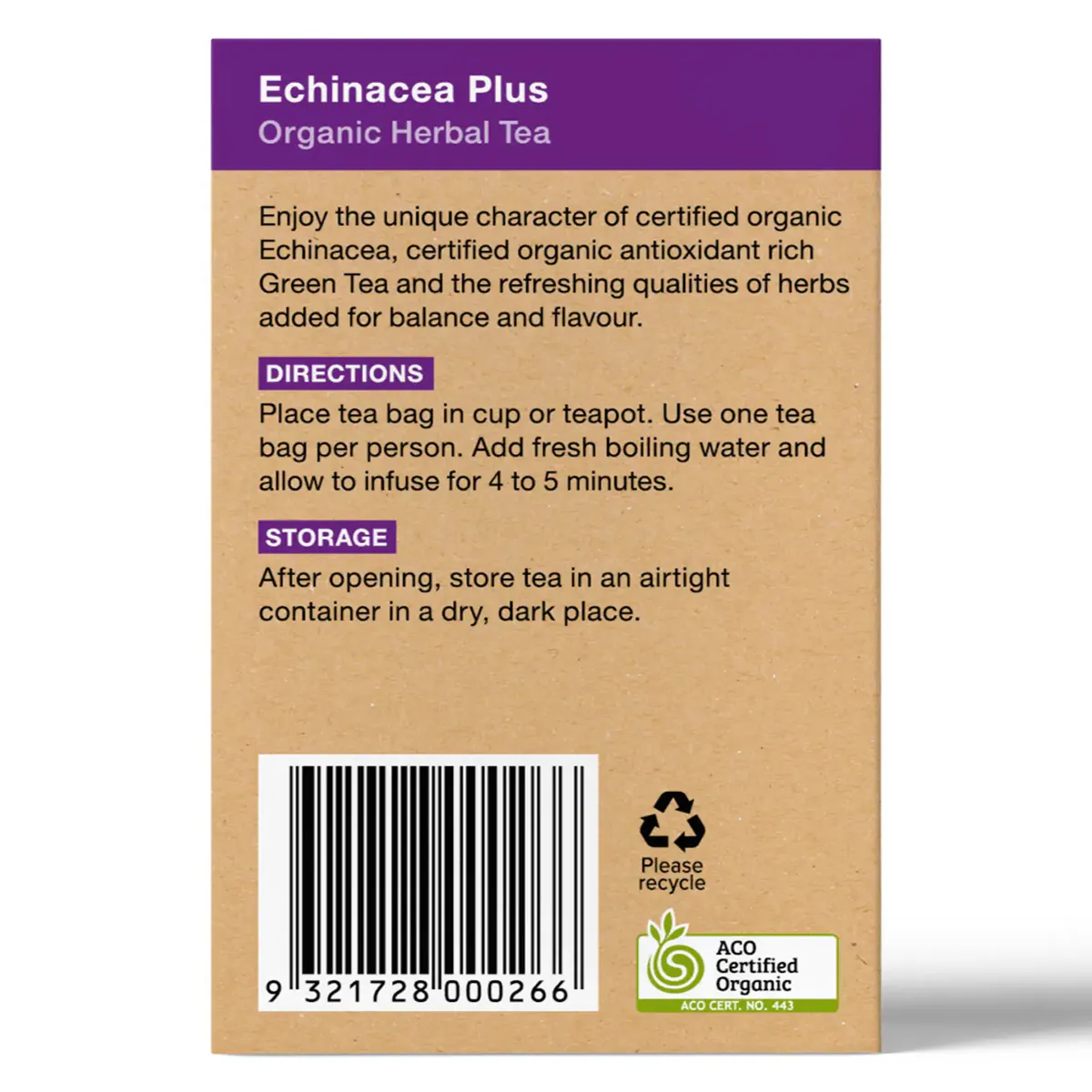 Thumbnail Planet Organic Echinacea Plus Tea 25 Tea Bags