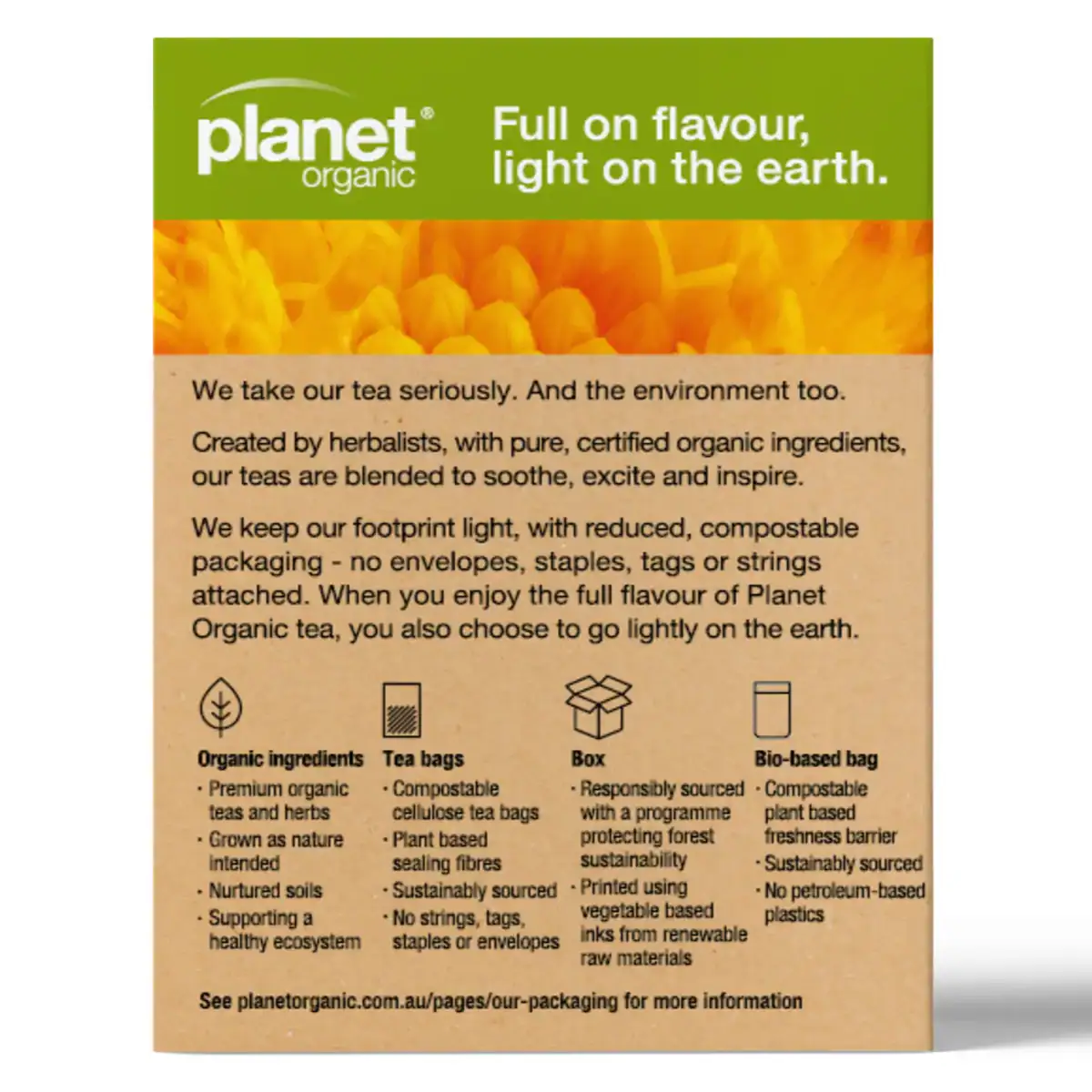 Thumbnail Planet Organic Calendula Herbal Tea Bags 25 Pack