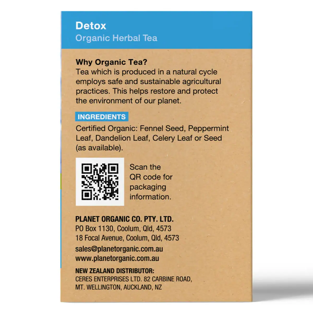 Thumbnail Planet Organic Detox Herbal Tea 25 Tea Bags
