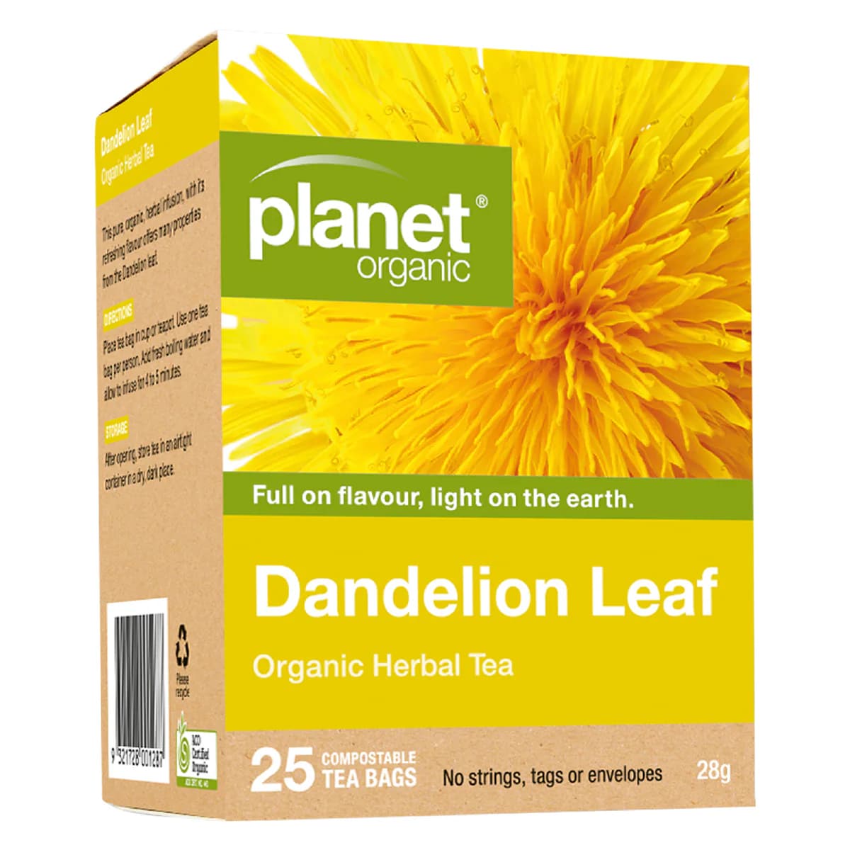 Thumbnail Planet Organic Dandelion Tea Bags 25 Pack