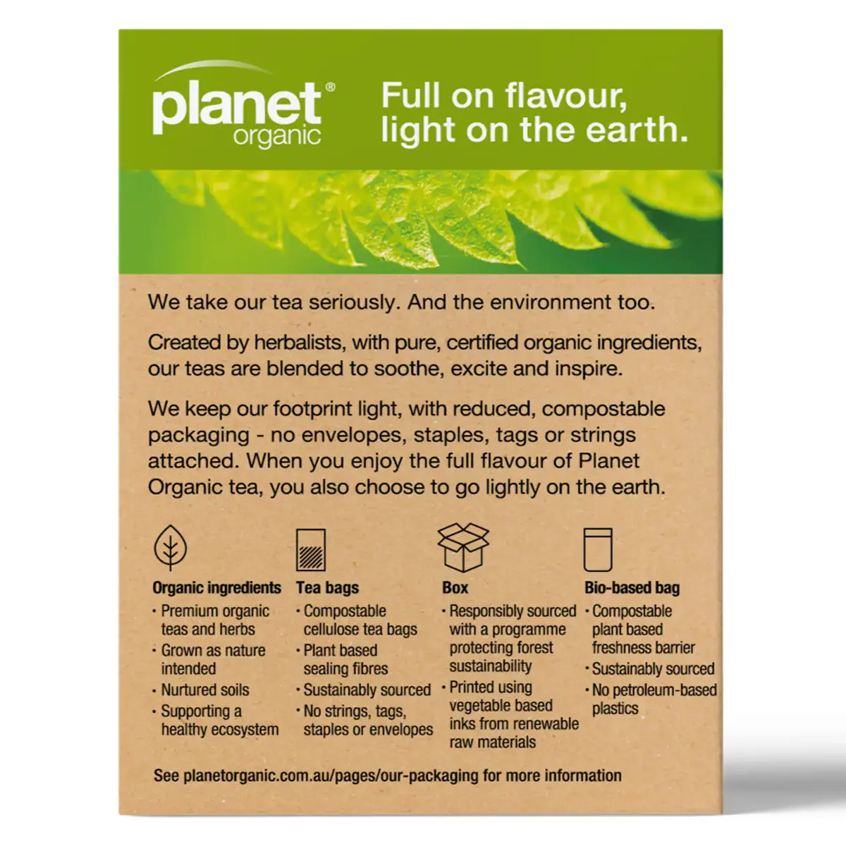 Thumbnail Planet Organic Nettle Herbal Tea Bags 25 Pack