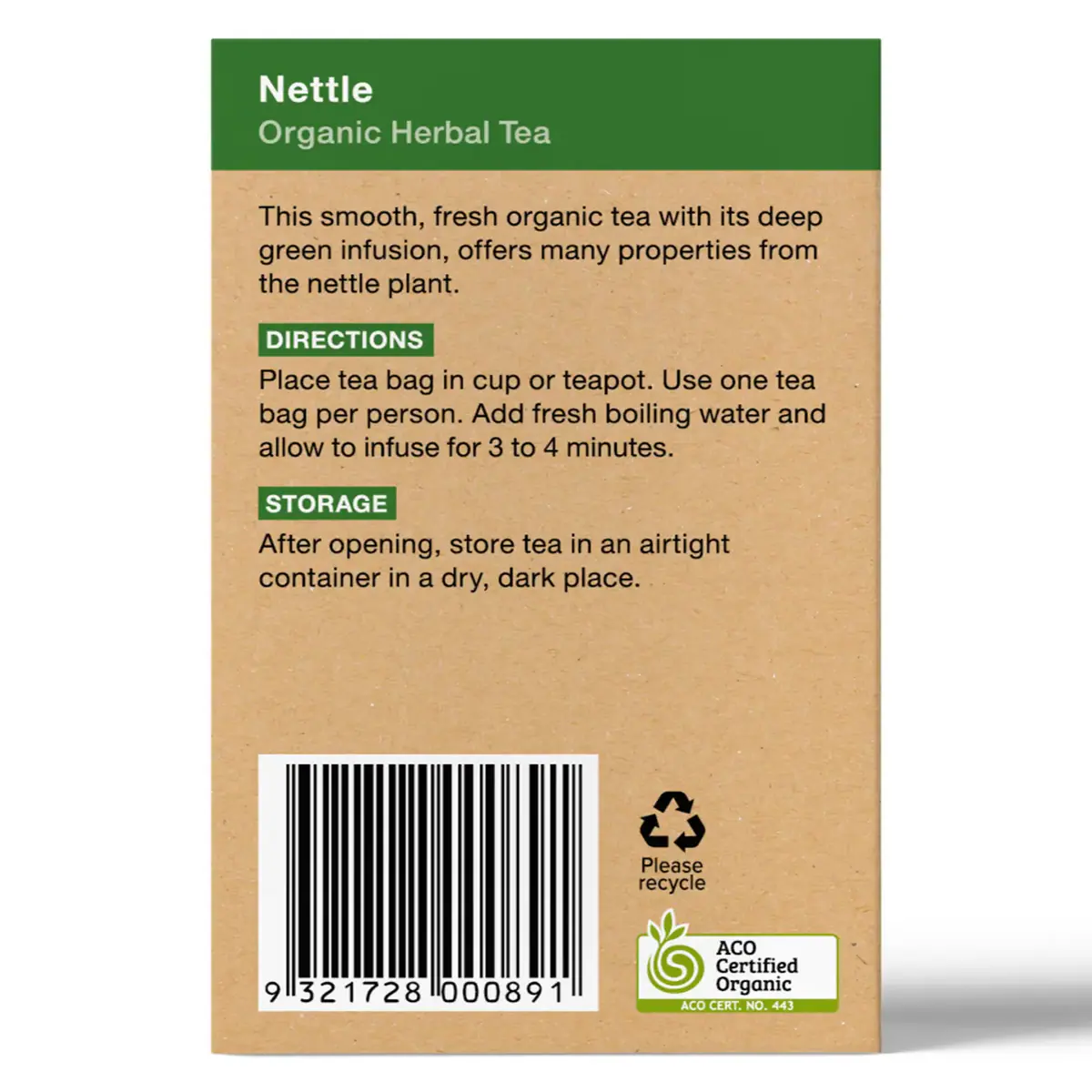 Thumbnail Planet Organic Nettle Herbal Tea Bags 25 Pack