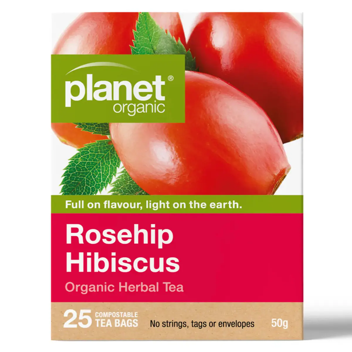 Thumbnail Planet Organic Rosehip Hibiscus Tea Bags 25 Pack