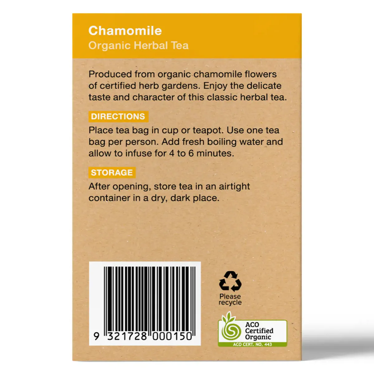 Thumbnail Planet Organic Chamomile Tea 25 Tea bags