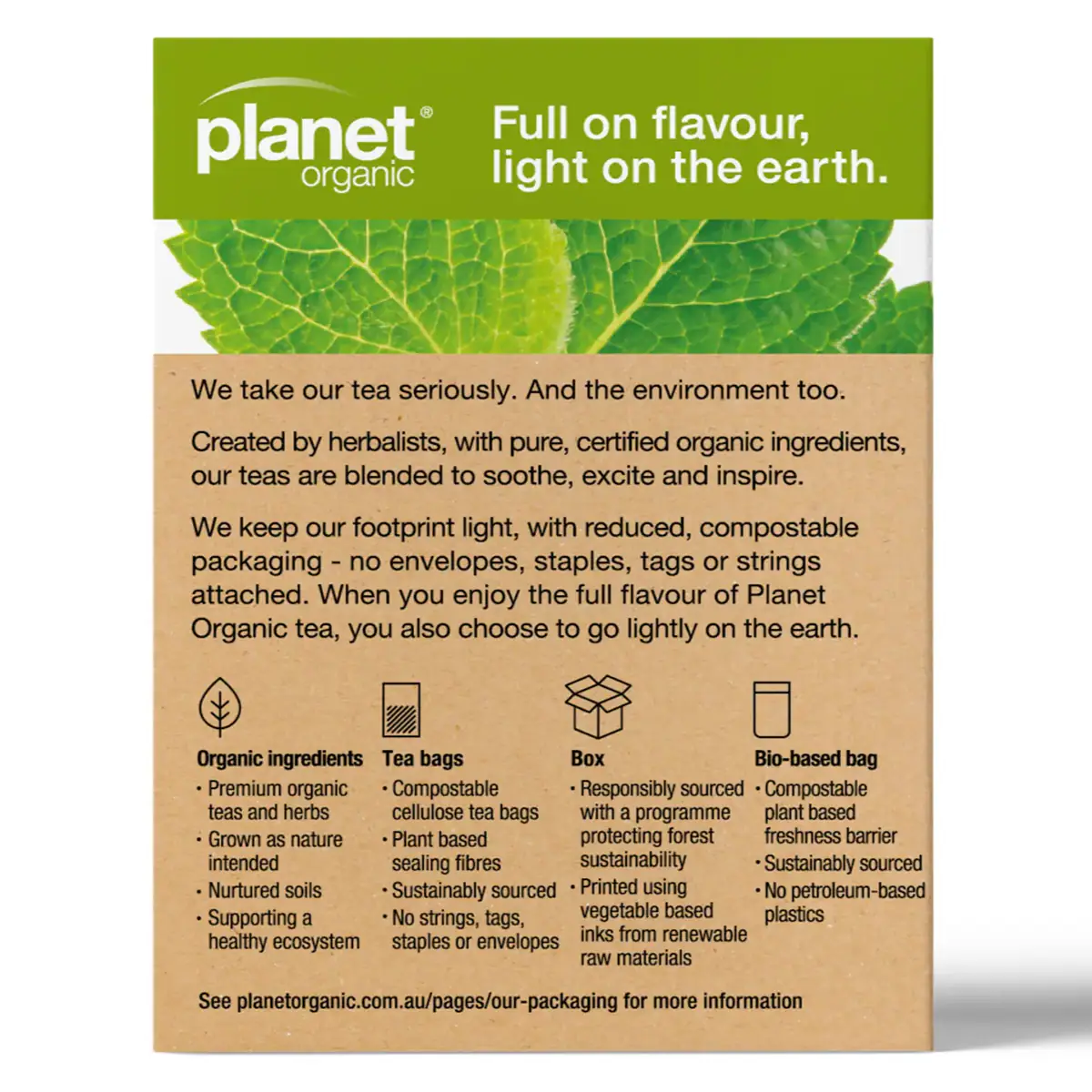 Thumbnail Planet Organic Spearmint Tea 25 Tea Bags