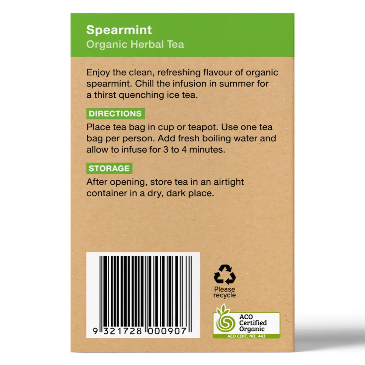 Thumbnail Planet Organic Spearmint Tea 25 Tea Bags