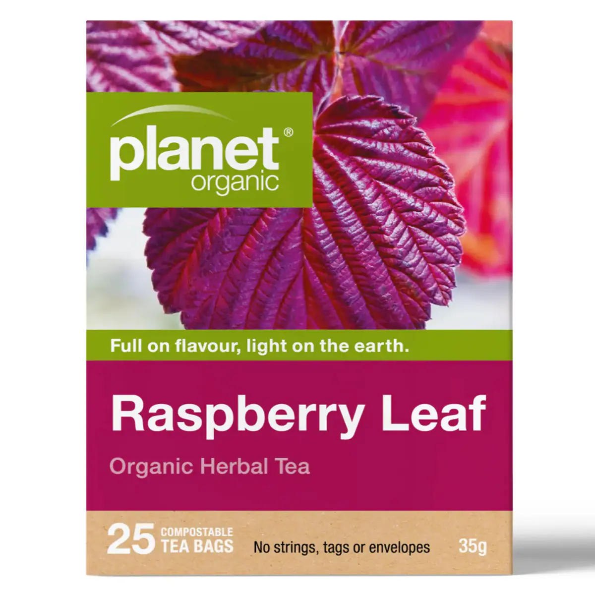 Thumbnail Planet Organic Raspberry Leaf Tea Bags 25 Pack