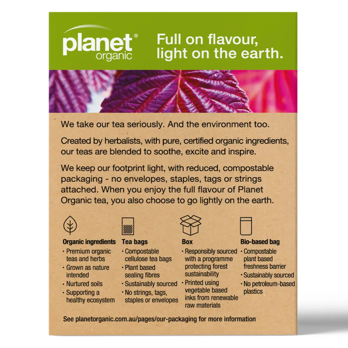 Thumbnail Planet Organic Raspberry Leaf Tea Bags 25 Pack