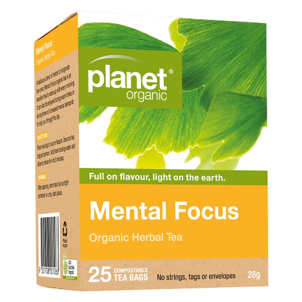 Thumbnail Planet Organic Mental Focus 25 Tea Bags