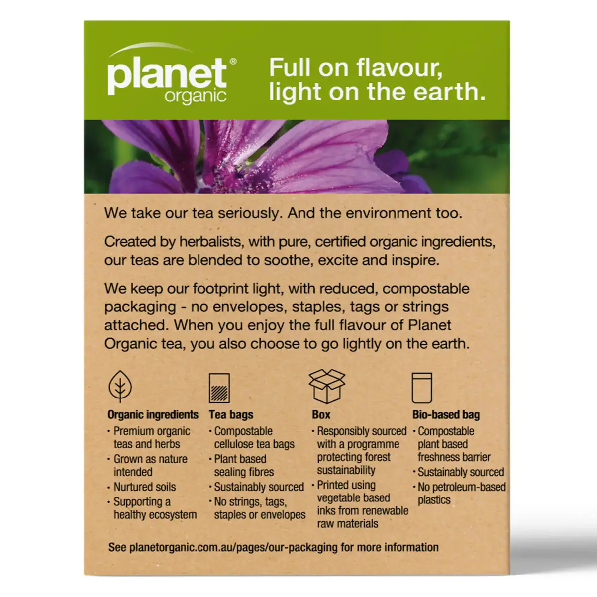 Thumbnail Planet Organic Throat Calm Tea Bags 25 Pack