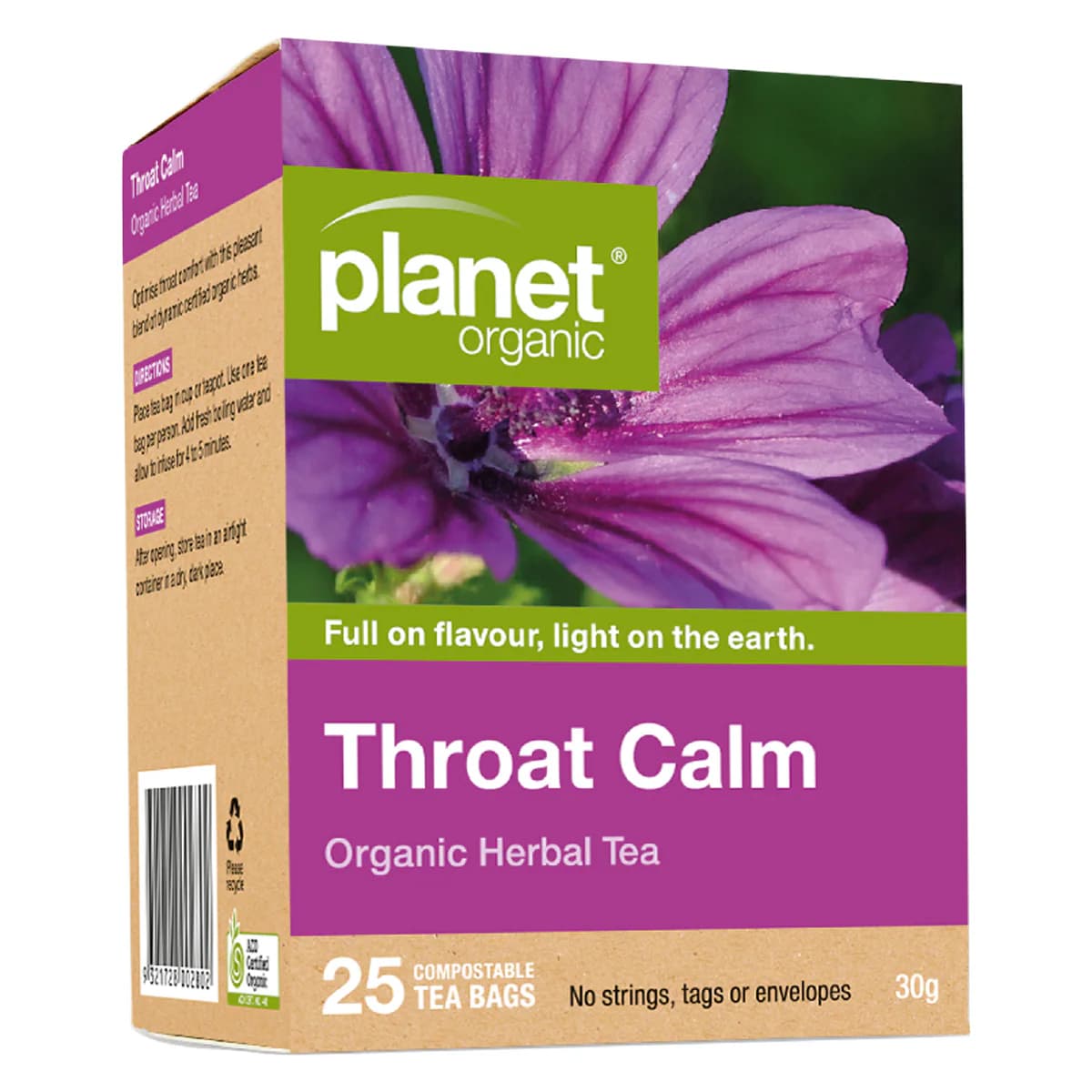 Thumbnail Planet Organic Throat Calm Tea Bags 25 Pack